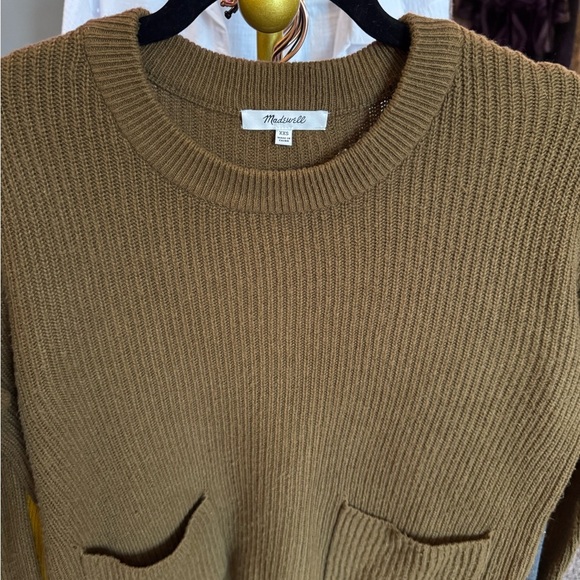 MADEWELL Patch Pocket Asparagus Green Sweater - Picture 5 of 5